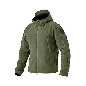 Biylaclesen Mens Outdoor Fleece Army Green Jacket Size‎ L-NWT